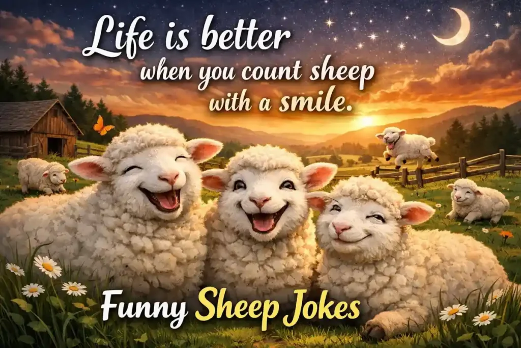 Life is better when you count sheep with a smile.