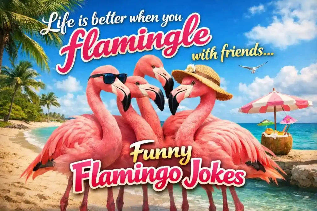Life is better when you flamingle with friends.
