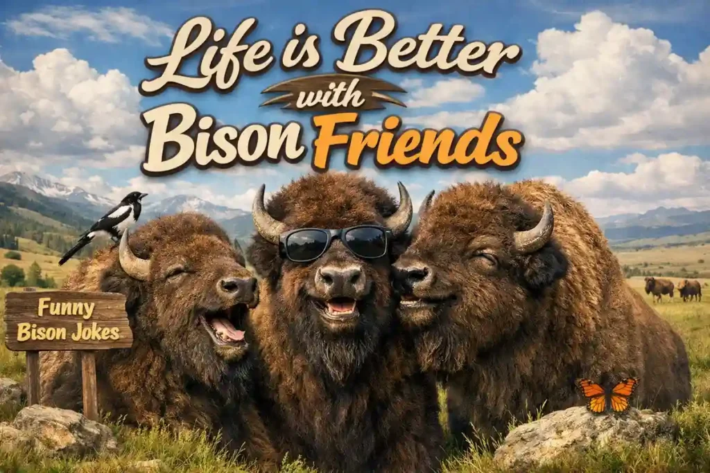 flirty Bison jokes for kids