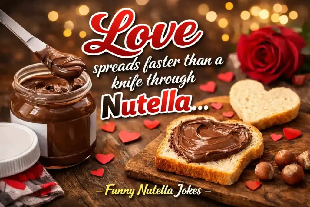 Love spreads faster than a knife through Nutella.
