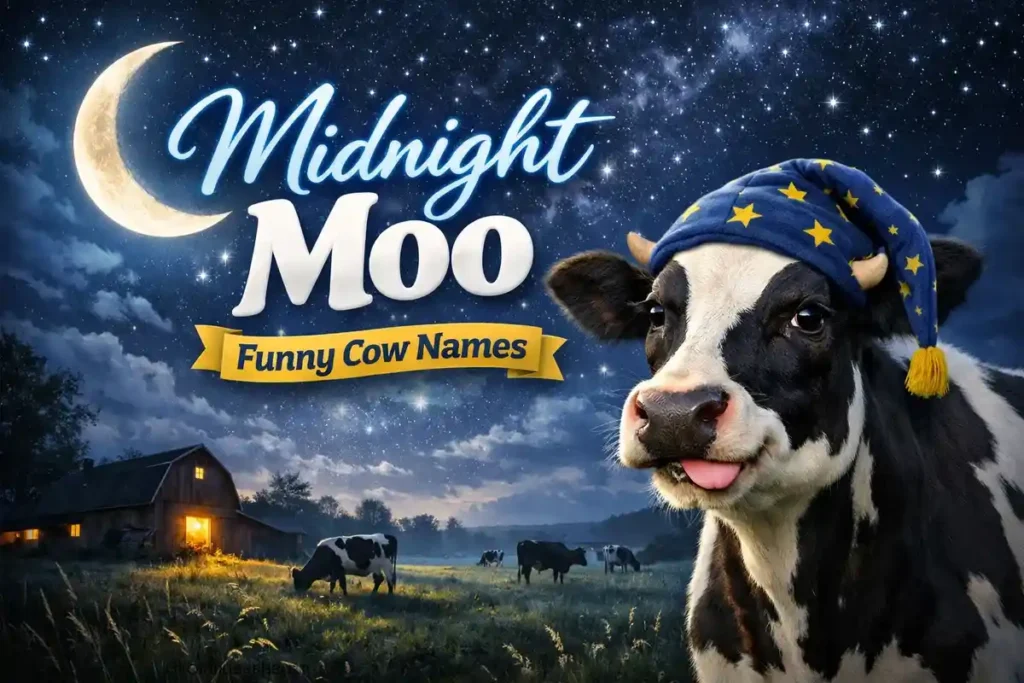 good funny black cow names