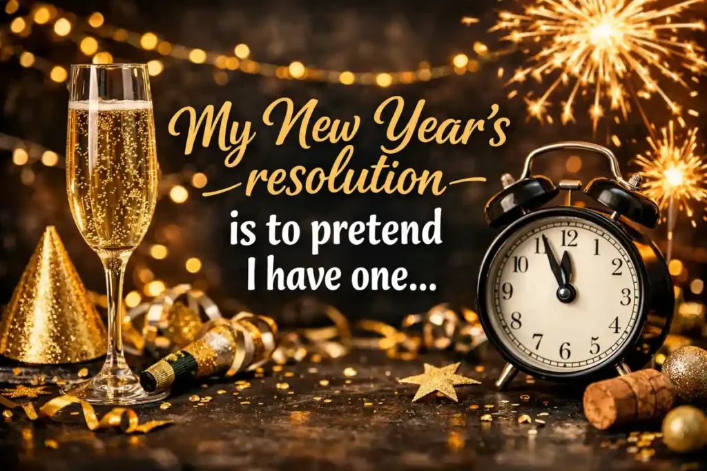 My New Year’s resolution is to pretend I have one.