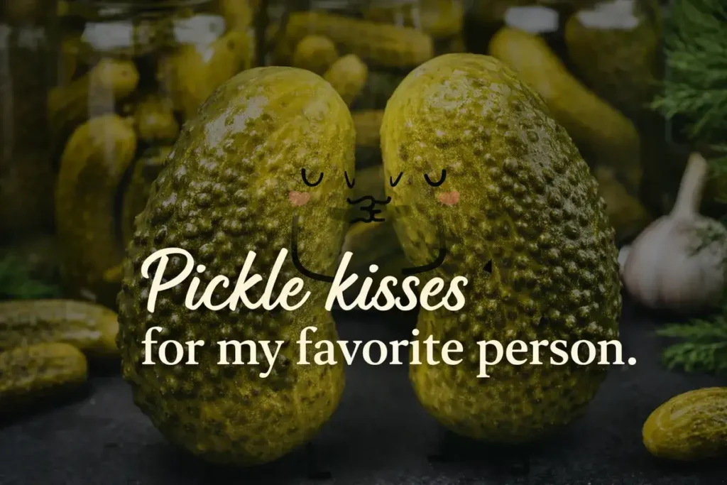 Pickle kisses for my favorite person.