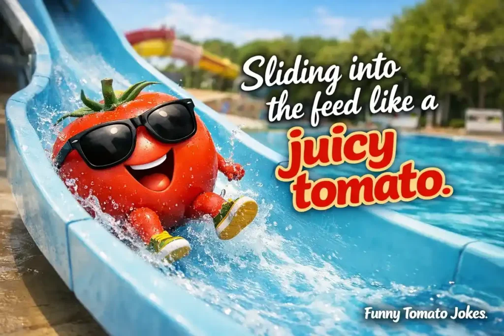 Sliding into the feed like a juicy tomato.