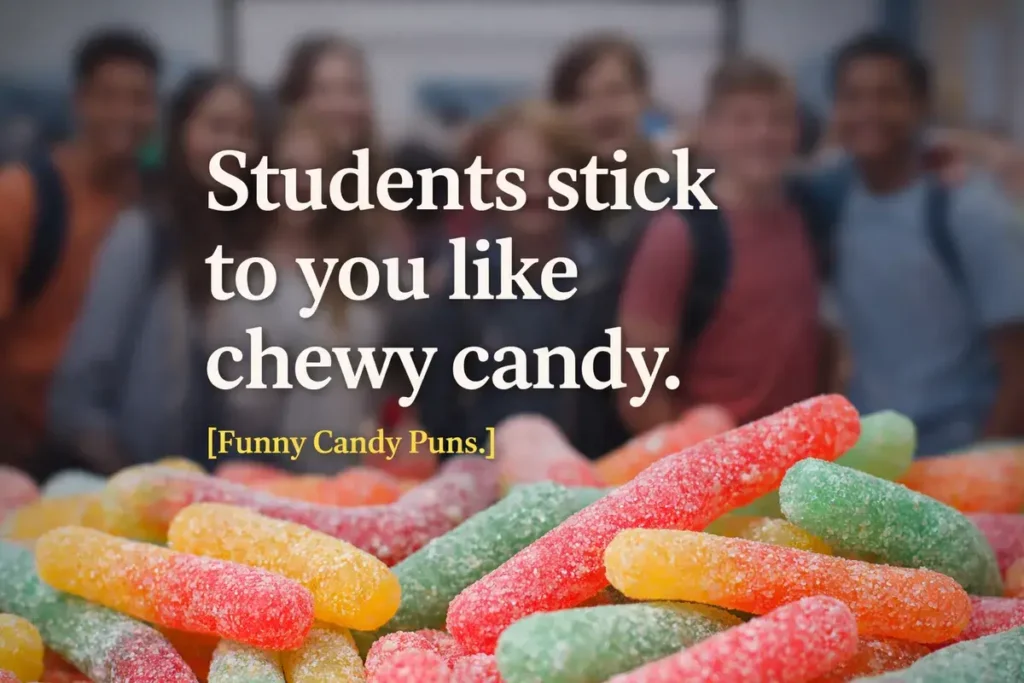 Students stick to you like chewy candy