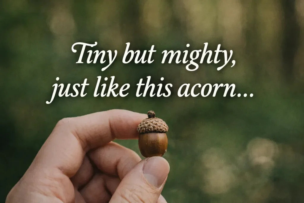 Acorn Puns Captions