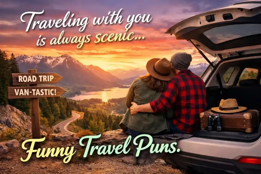 Traveling with you is always scenic.