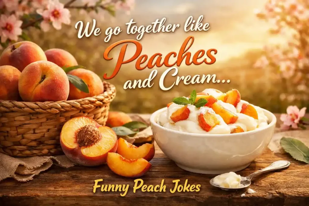 We go together like peaches and cream.