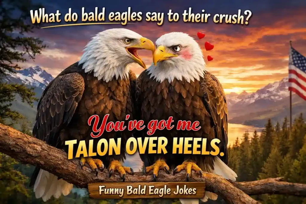 What do bald eagles say to their crush? You’ve got me talon over heels.