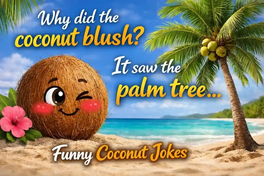 Why did the coconut blush? It saw the palm tree.