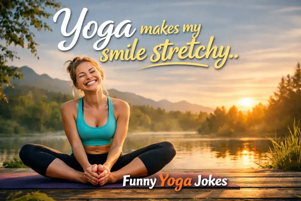 Yoga makes my smile stretchy.