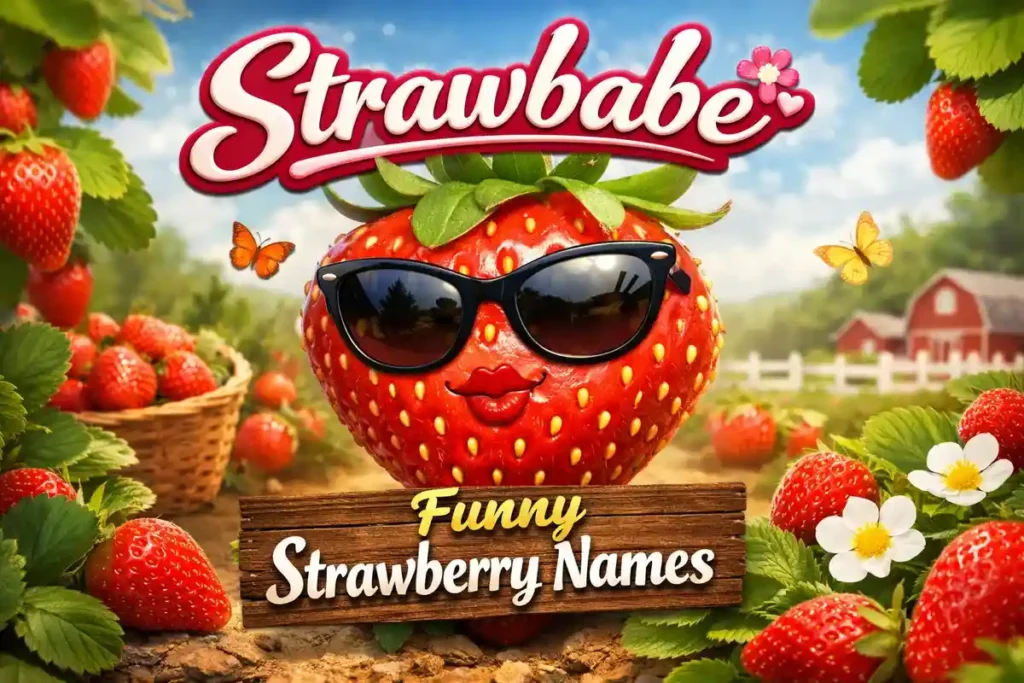 Funny strawberry names in english