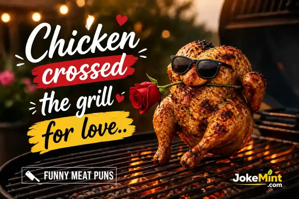 Chicken crossed the grill for love.