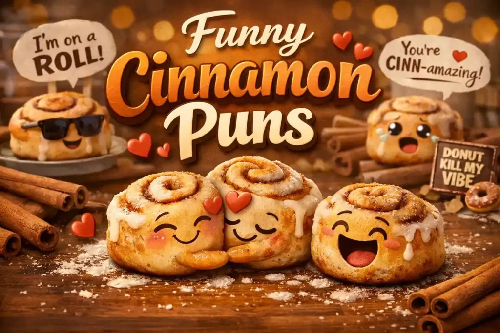 cinnamon roll love puns