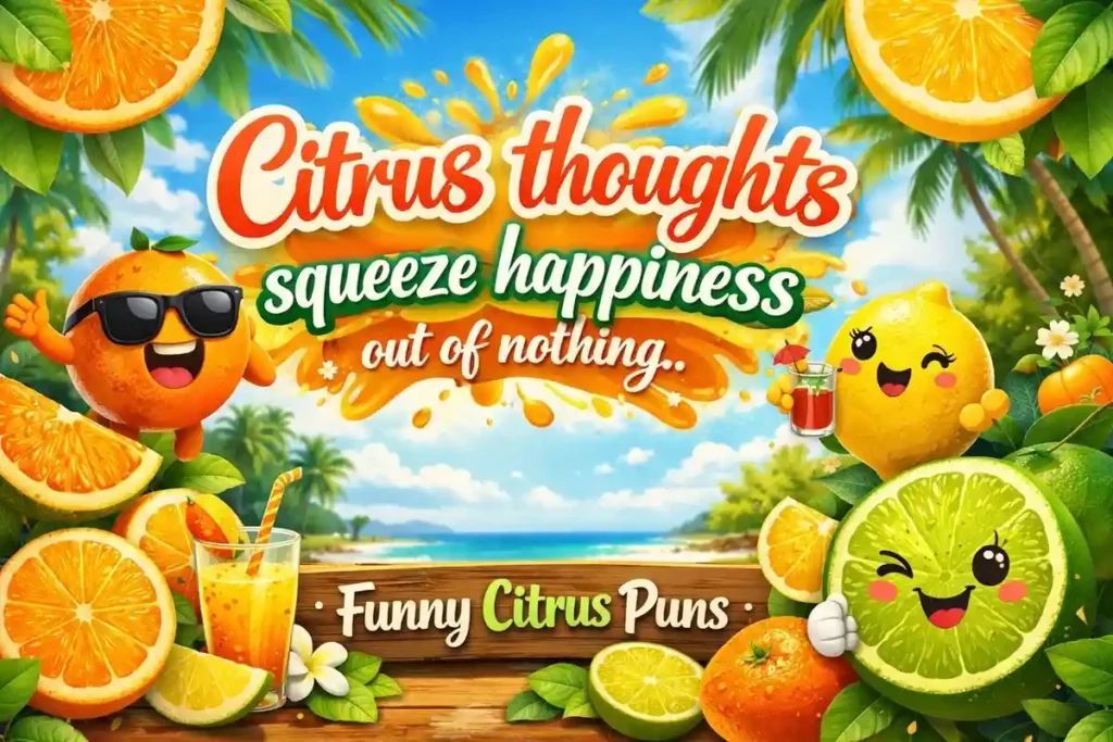 Citrus thoughts squeeze happiness out of nothing.
