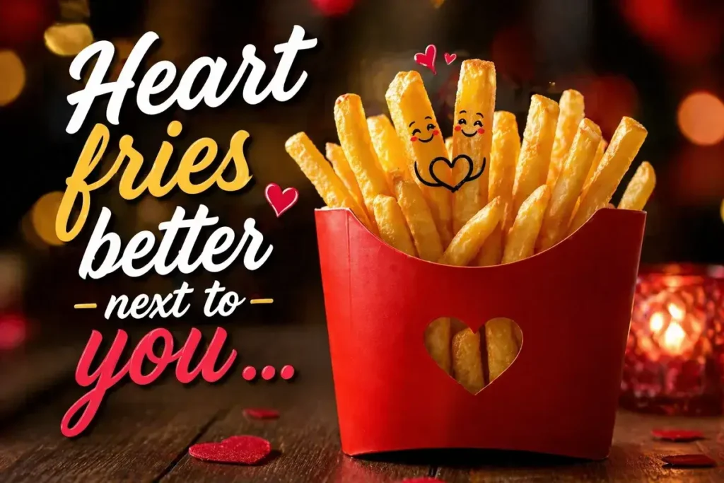 Heart fries better next to you.