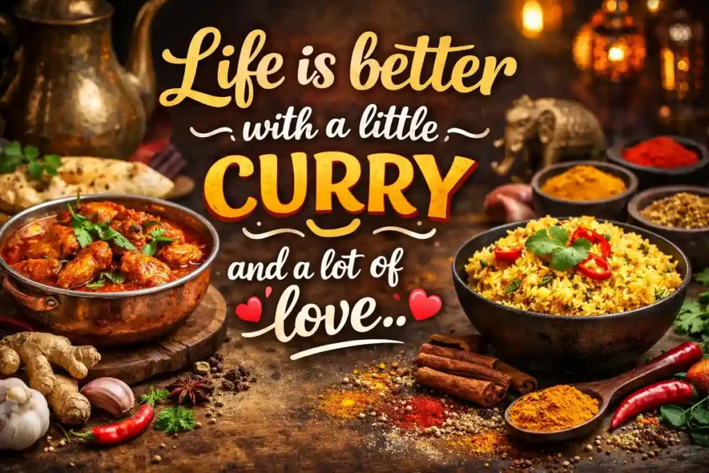 Life is better with a little curry and a lot of love.