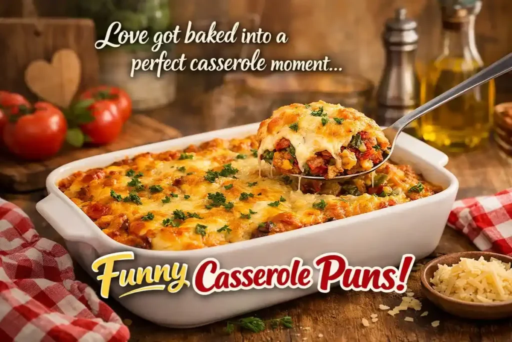 Love got baked into a perfect casserole moment.