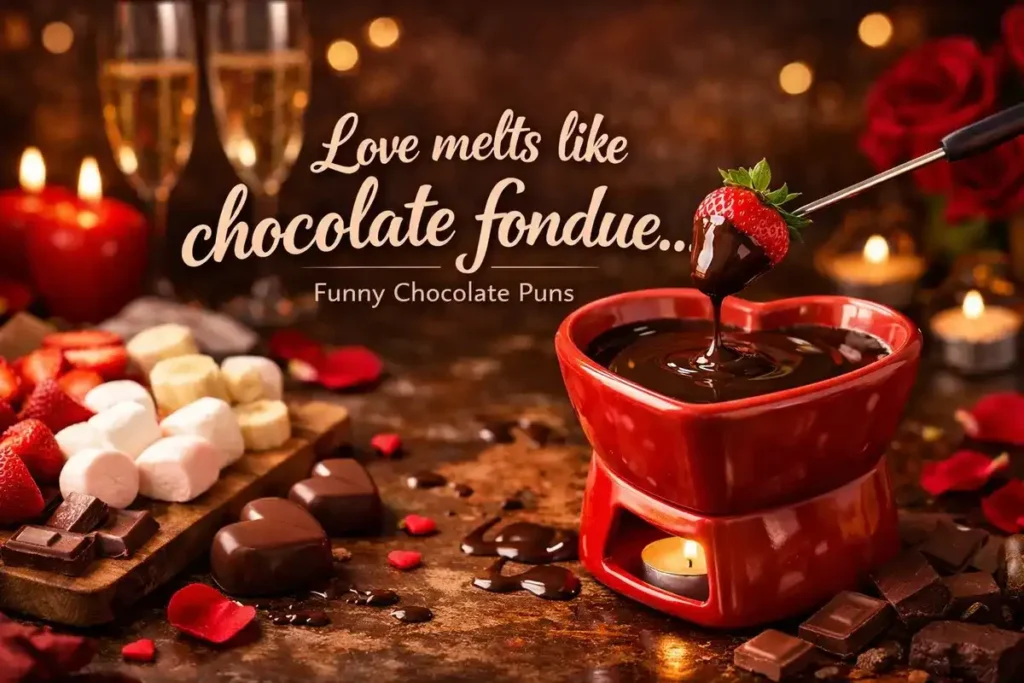 Love melts like chocolate fondue.