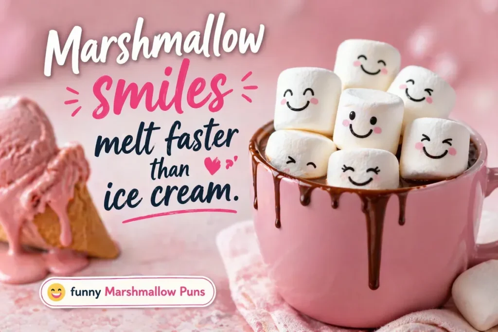 Marshmallow smiles melt faster than ice cream.