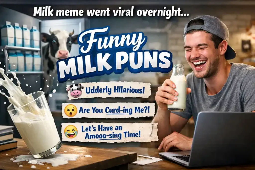 Viral Milk Puns From Reddit