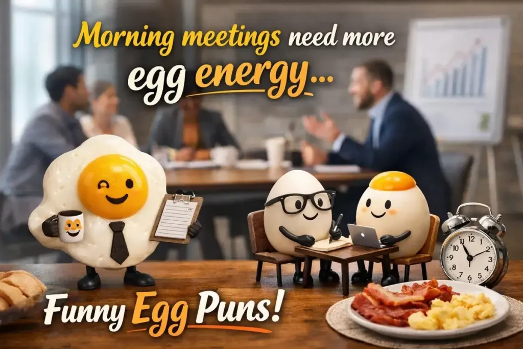 Morning meetings need more egg energy.