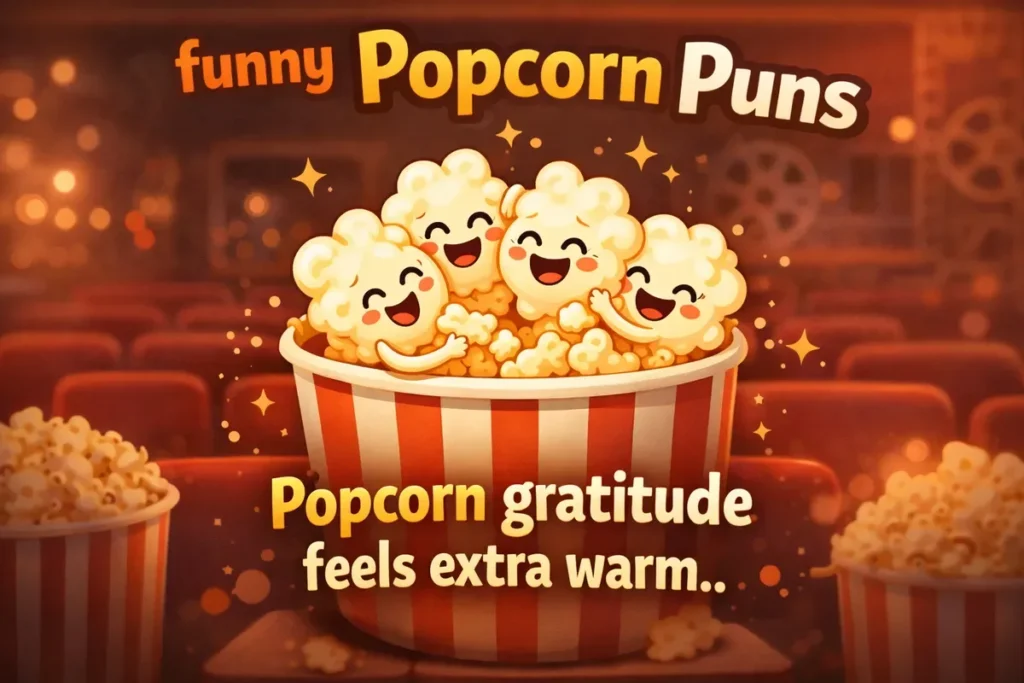 Popcorn gratitude feels extra warm.