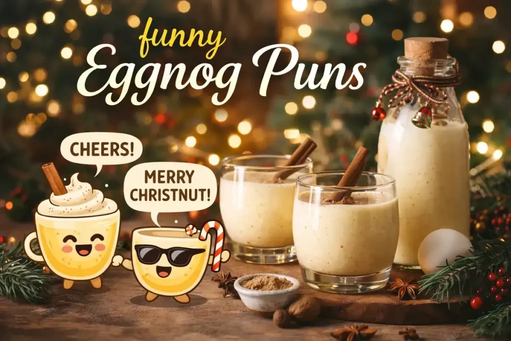 clever Eggnog puns for instagram