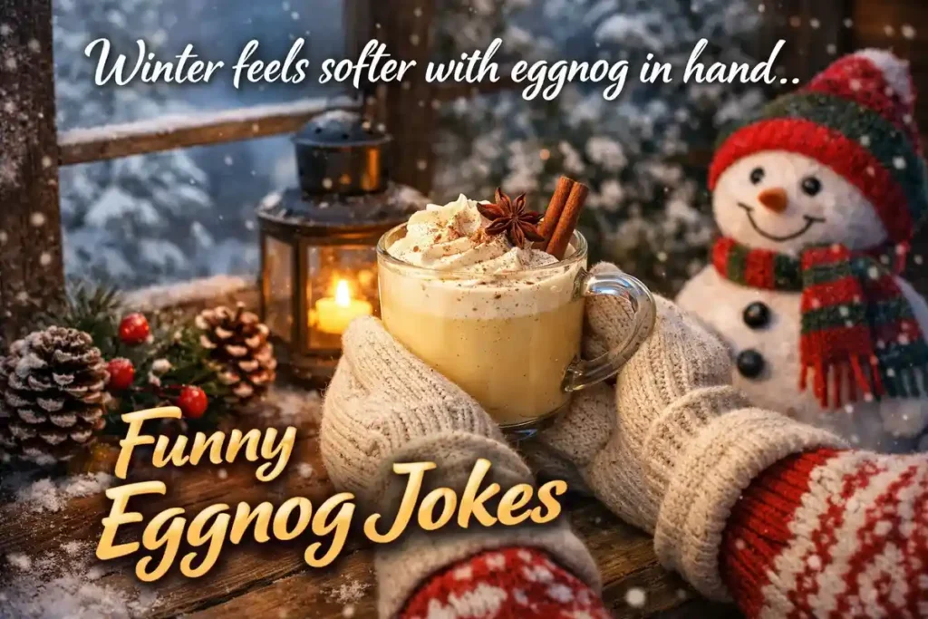Winter feels softer with eggnog in hand.