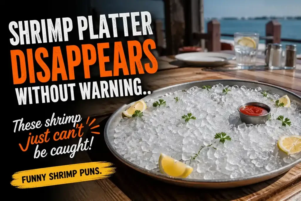 Shrimp platter disappears without warning.