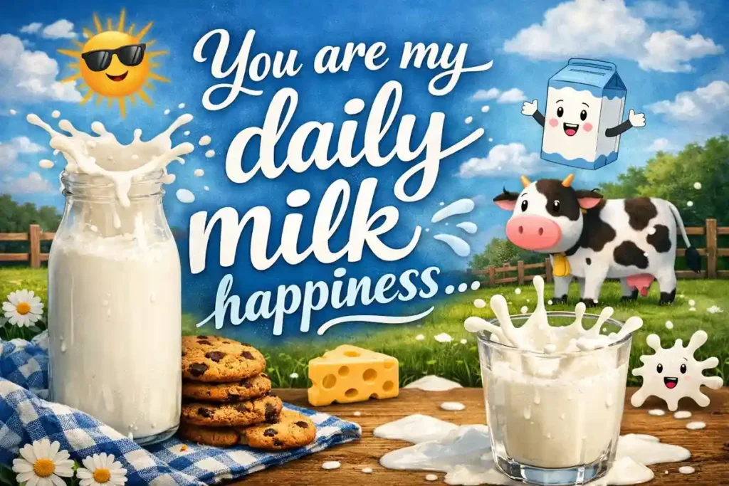 You are my daily milk happiness.