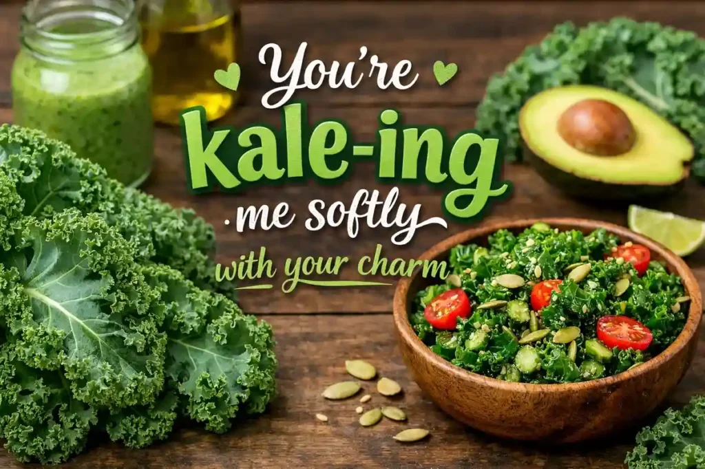 You’re kale-ing me softly with your charm.