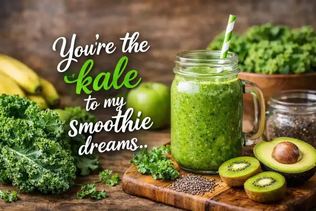 You’re the kale to my smoothie dreams.