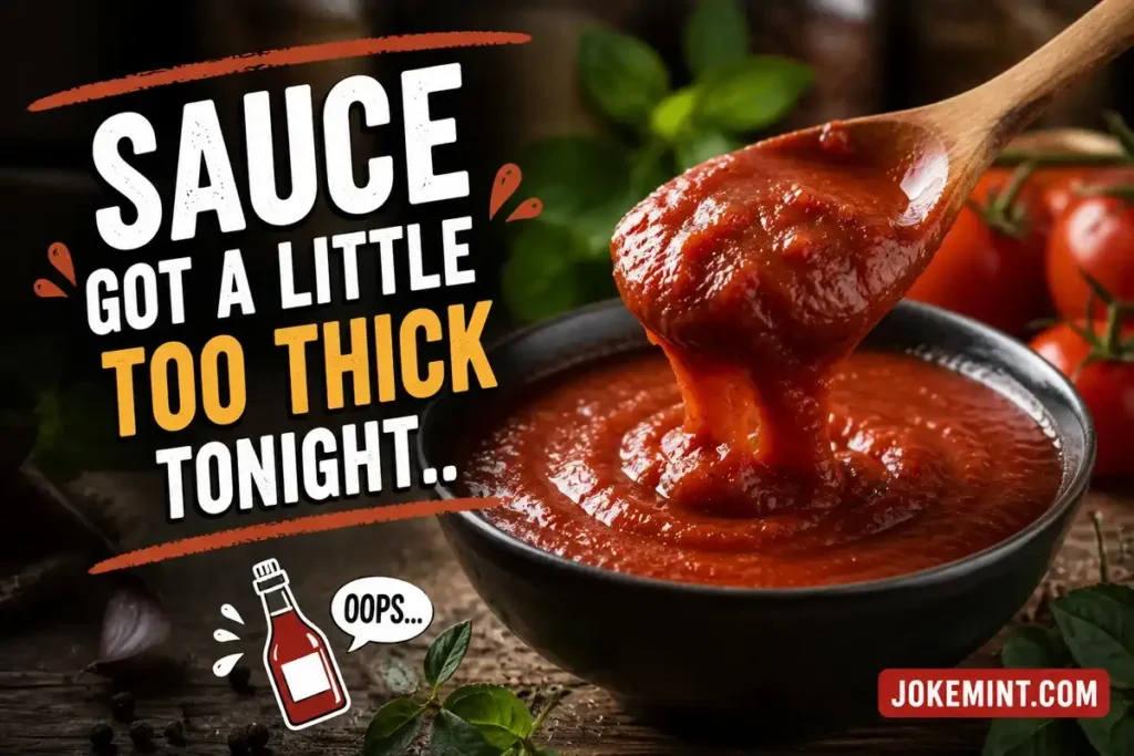 Sauce got a little too thick tonight.