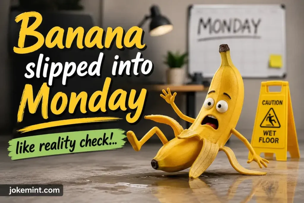 Banana slipped into Monday like reality check.