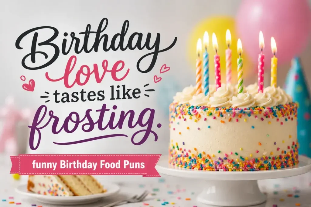 Birthday love tastes like frosting.