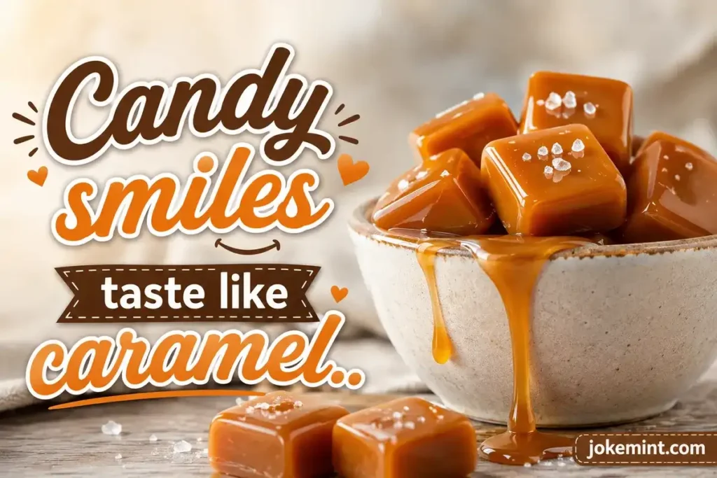 Candy smiles taste like caramel.