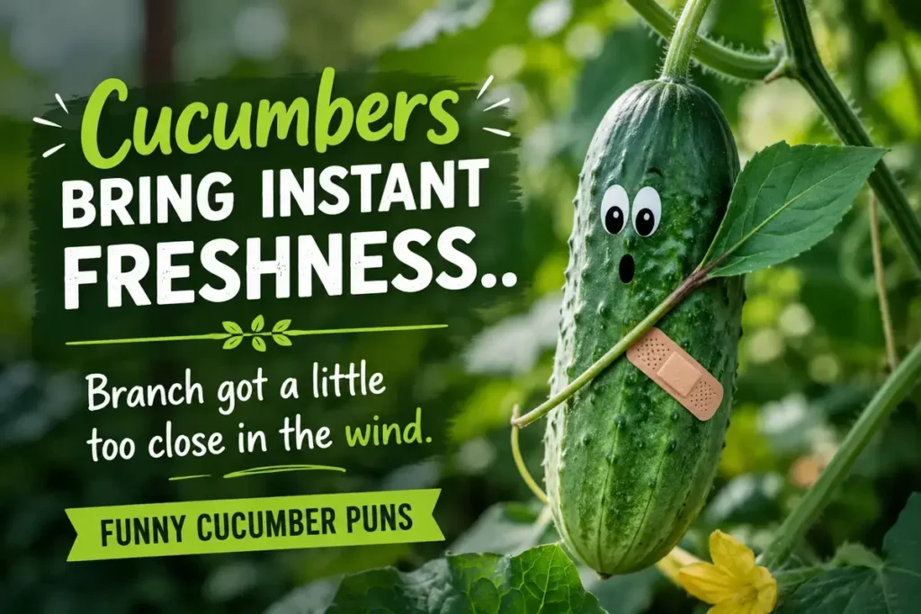 Cucumbers bring instant freshness.