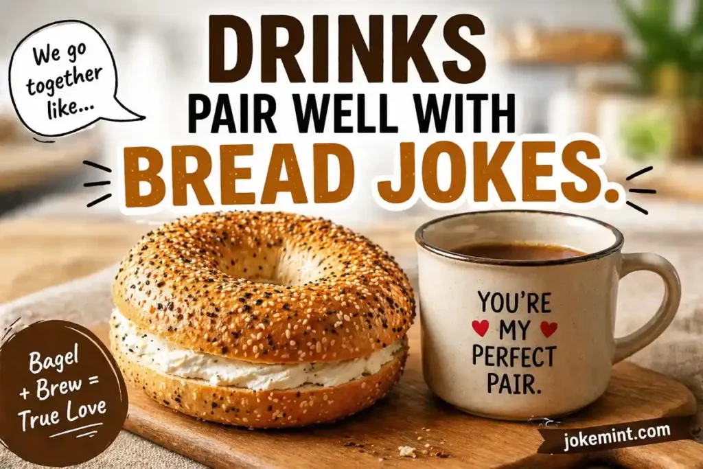 Drinks pair well with bread jokes