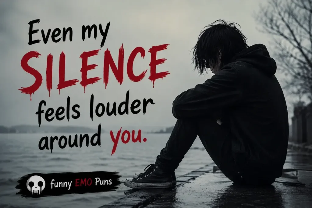 Even my silence feels louder around you.