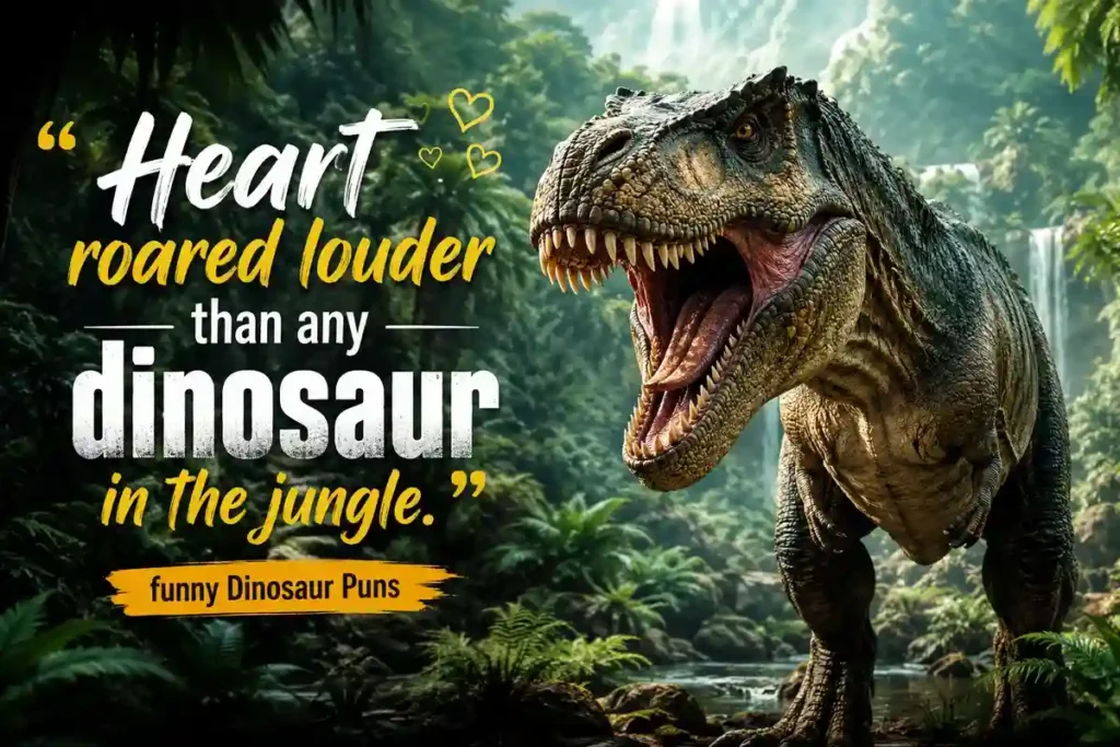 Heart roared louder than any dinosaur in the jungle.