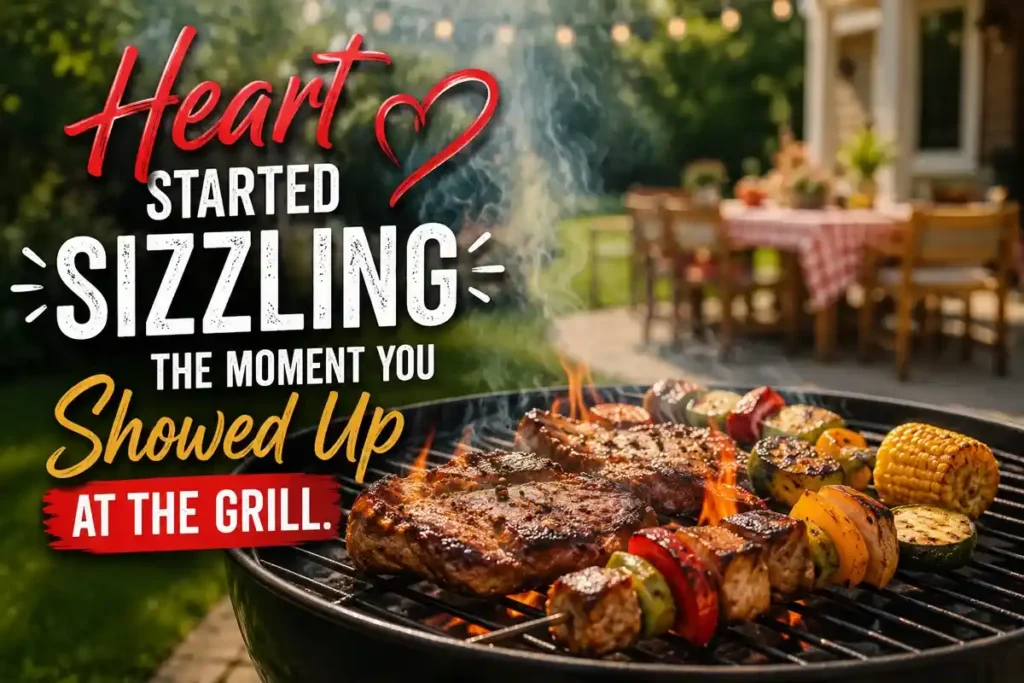 Heart started sizzling the moment you showed up at the grill.