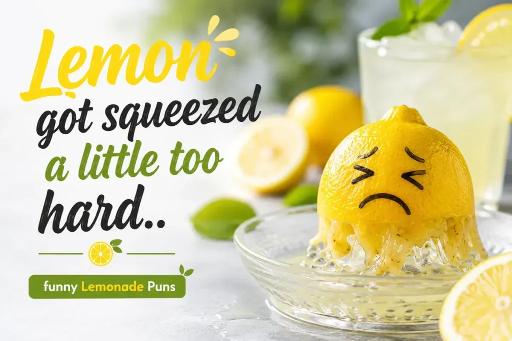 Lemon got squeezed a little too hard.
