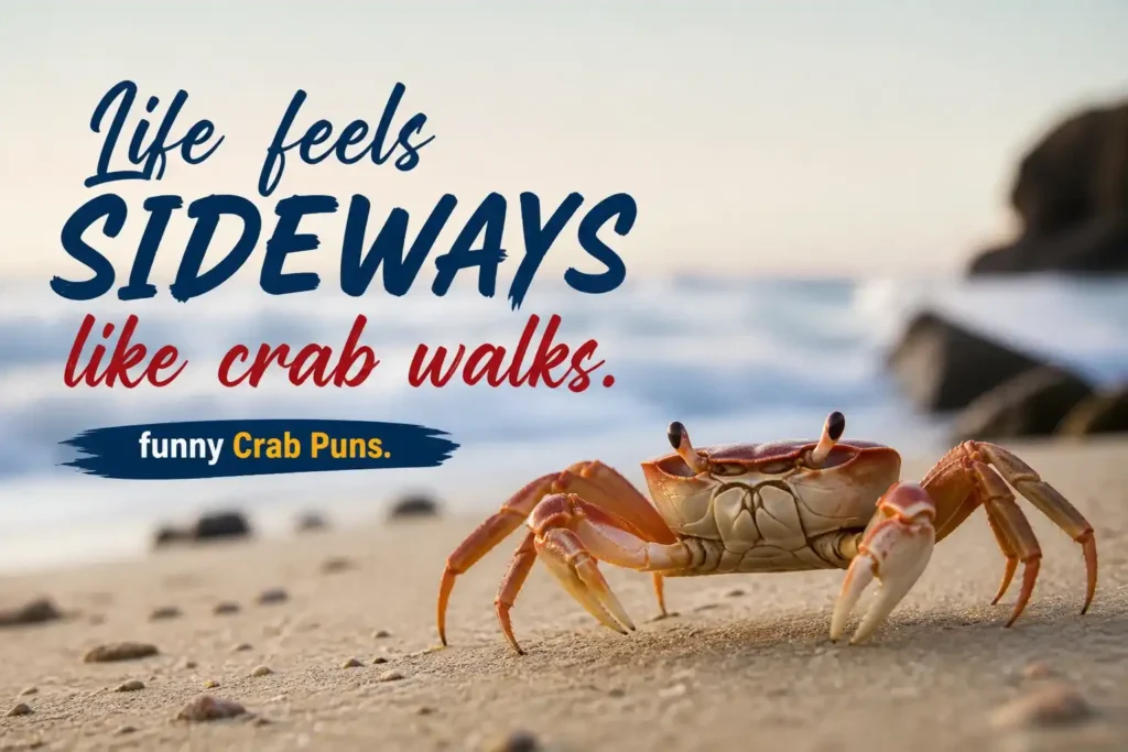 Life feels sideways like crab walks.