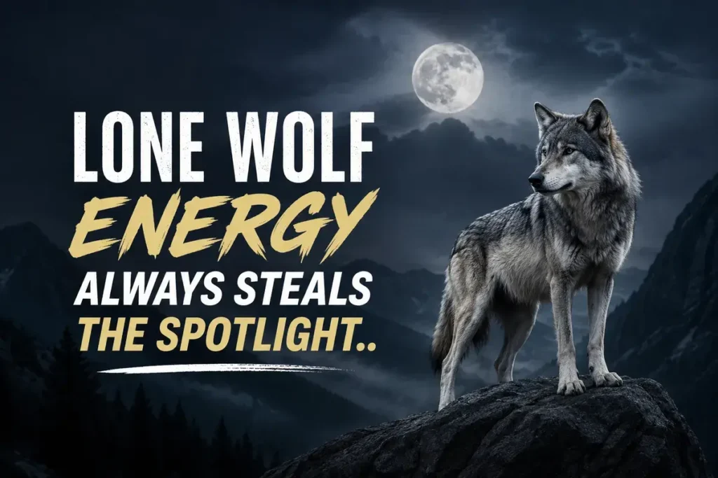 Lone wolf energy always steals the spotlight.