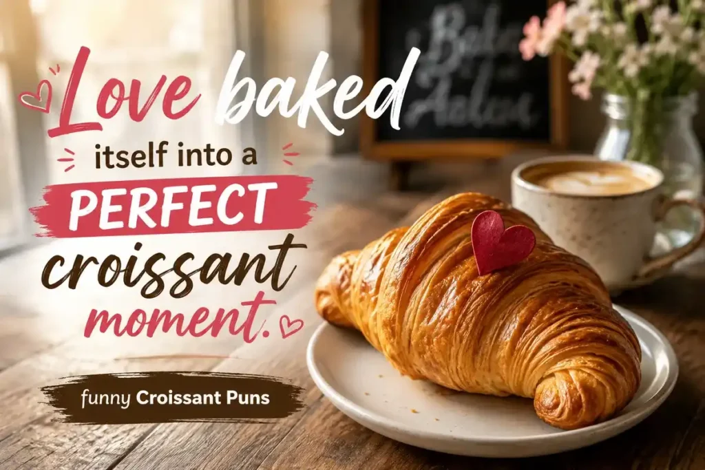 Love baked itself into a perfect croissant moment.