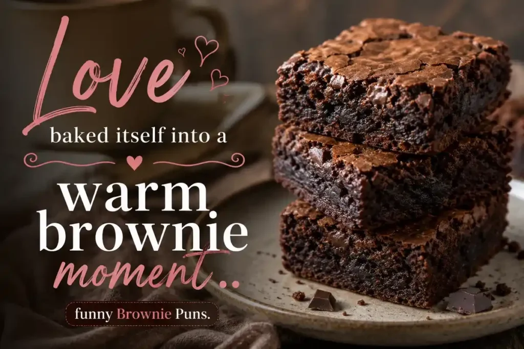 Love baked itself into a warm brownie moment.