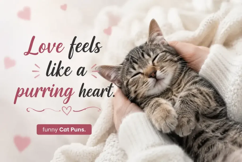 Love feels like a purring heart.