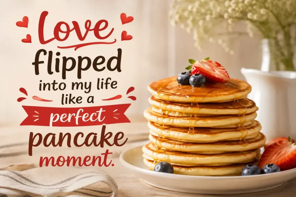 Love flipped into my life like a perfect pancake moment.