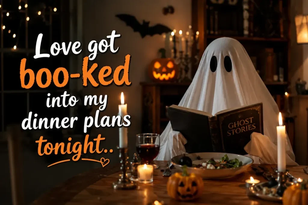 Love got boo-ked into my dinner plans tonight.